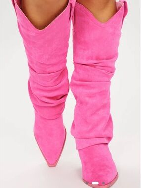 Cato Hot Pink Over-the-Knee Slouch Boots